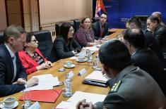 The Defence Minister with representatives of the National Convention on the EU