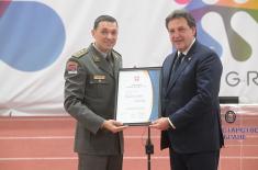 Министар Гашић присуствовао обележавању Дана војног спорта 