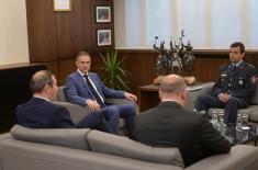 Meeting between Minister Stefanović and Ambassador of Azerbaijan Khasiyev