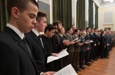 Military High School marked the patron saint of schools day