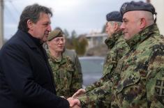 Обилазак снага Војске Србије за контролу и заштиту ваздушног простора