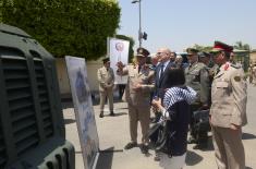 Minister Vučević visits combat vehicle factory in Cairo