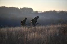 Members of Fourth Army Brigade at stationary camp