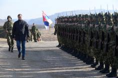 Exercise at Pasuljanske livade training ground