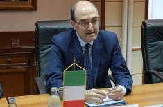 Sastanak ministra odbrane i ambasadora Republike Italije