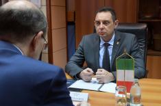 Sastanak ministra odbrane i ambasadora Republike Italije
