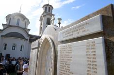 Memorial service for victims in Kosovo and Metohija