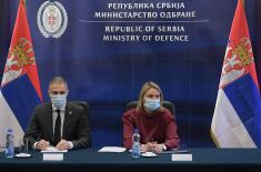 Minister Stefanović meets with representatives of Serbian Military Union