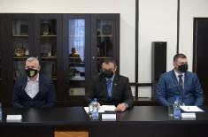 Minister Stefanović meets with representatives of Serbian Military Union