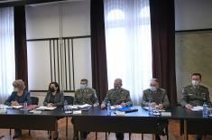 Sastanak ministra Stefanovića sa predstavnicima Vojnog sindikata Srbije