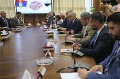 Minister Vučević meets with Minister of State for Military Production al-Din Mostafa