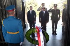 President of Egypt lays wreath at Monument to Unknown Hero on Mt. Avala