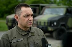 Minister Vulin: Armed Forcesare equipping with new vehicles, weapons and assets