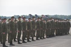 An official farewell for the members of the Armed Forces of the Russian Federation