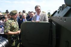 President Vučić: I am proud of the Serbian Armed Forces, the people who always serve and protect Serbia