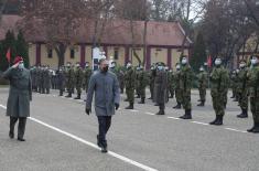 Taking the oath of enlistment in the barracks in Valjevo, Sombor and Leskovac