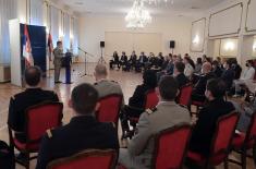 Minister Stefanović gives lecture to students attending French Institute of Advanced Studies in National Defence