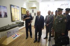 Minister Vučević visits 203rd Tactical Fighter Wing during visit to Egypt