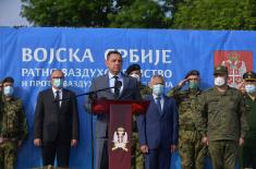 An official farewell for the members of the Armed Forces of the Russian Federation