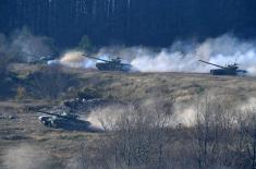 Exercise at Pasuljanske livade training ground