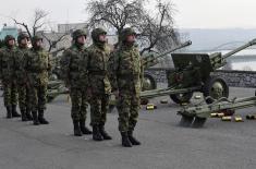 Fire Salute on Kalemegdan on the occasion of the Statehood Day