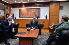 Minister Stefanović meets with Minister of Economy Andjelka Atanaskovic