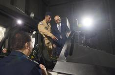 Minister Vučević visits 203rd Tactical Fighter Wing during visit to Egypt