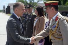Historic day! First UK Secretary of State for Defence to visit Serbia