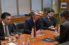 Minister of Defence meets Ambassador of the Russian Federation