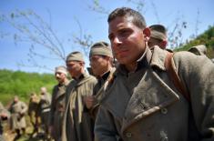 General Diković attends shooting of film on King Peter