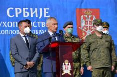 An official farewell for the members of the Armed Forces of the Russian Federation