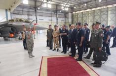Minister Vučević visits 203rd Tactical Fighter Wing during visit to Egypt