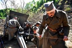 General Diković attends shooting of film on King Peter