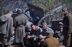 General Diković attends shooting of film on King Peter