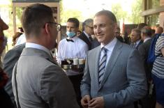 Minister Stefanović attends reception celebrating National Day of Egypt