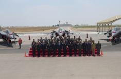 Minister Vučević visits 203rd Tactical Fighter Wing during visit to Egypt