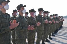 An official farewell for the members of the Armed Forces of the Russian Federation