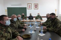 Minister Stefanović visits Military Academy cadets in winter training on Kopaonik Mountain