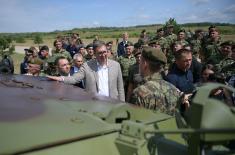 President Vučić: I am proud of the Serbian Armed Forces, the people who always serve and protect Serbia