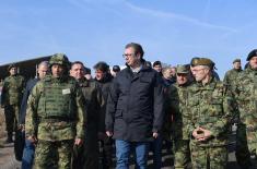 Exercise at Pasuljanske livade training ground