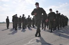 An official farewell for the members of the Armed Forces of the Russian Federation