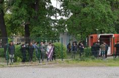 The Serbian Armed Forces started providing security to reception centers in Šid