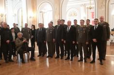 Memorial medals were presented in the Guard Club to the family members of warriors fallen in NATO aggression from the territory of Montenegro