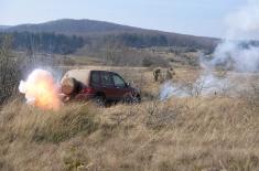 Exercise at Pasuljanske livade training ground