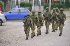 The Serbian Armed Forces started providing security to reception centers in Šid