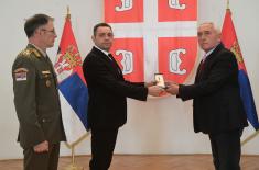 Memorial medals were presented in the Guard Club to the family members of warriors fallen in NATO aggression from the territory of Montenegro