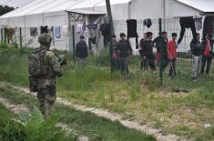 The Serbian Armed Forces started providing security to reception centers in Šid