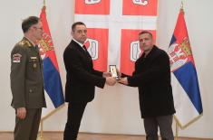 Memorial medals were presented in the Guard Club to the family members of warriors fallen in NATO aggression from the territory of Montenegro