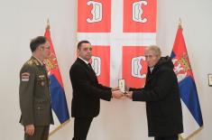 Memorial medals were presented in the Guard Club to the family members of warriors fallen in NATO aggression from the territory of Montenegro