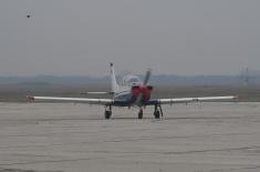 Flight Training on the Lasta School Plane